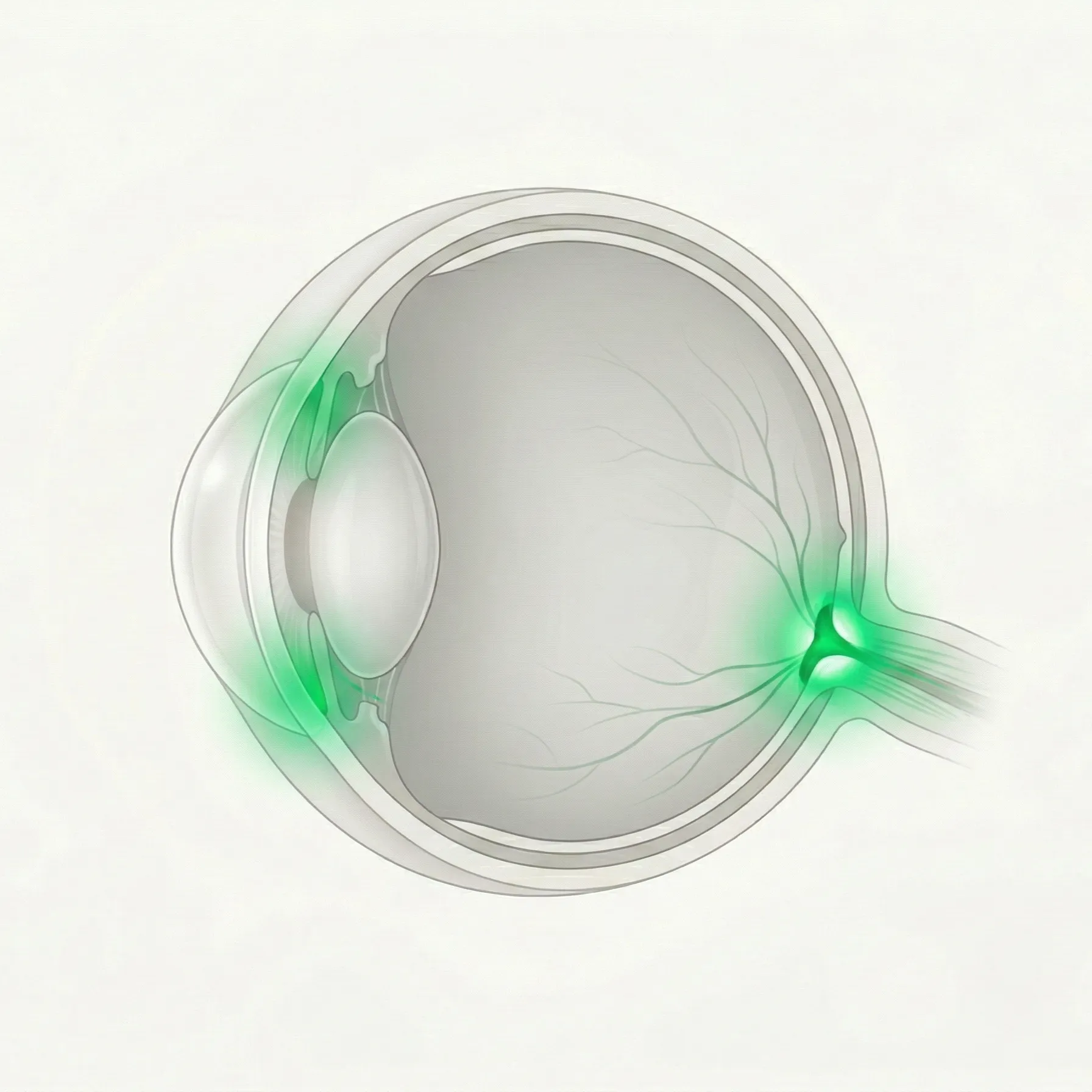 緑内障の参考画像